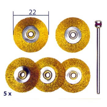 ESCOVAS DE LATÃO CIRCULARES