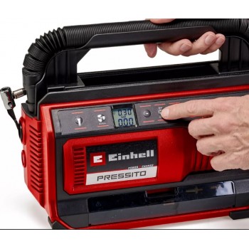 COMPRESSOR EINHELL HYBRID CORRENTE ELÉCTRICA E BATERIA