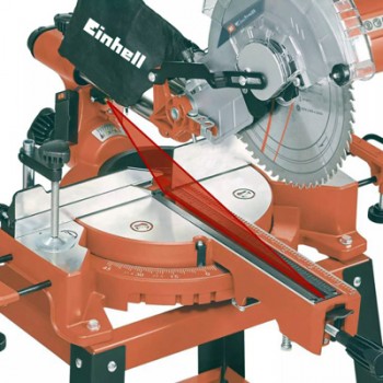 SERRA MEIA ESQUADRIA EINHELL TELESCÓPICA COM BANCADA