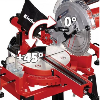 SERRA MEIA ESQUADRIA EINHELL TELESCÓPICA COM BANCADA