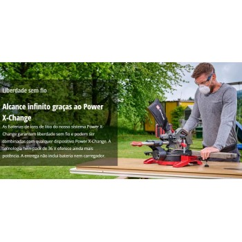 SERRA ANGULAR MEIA ESQUADRIA EINHELL A BATERIA