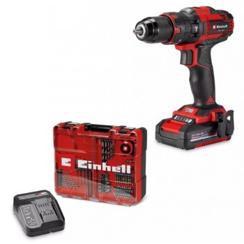 BERBEQUIM EINHELL PERCUSSÃO APARAFUSADOR KIT COM CARREGADOR E BATERIA E FERRAMENTAS