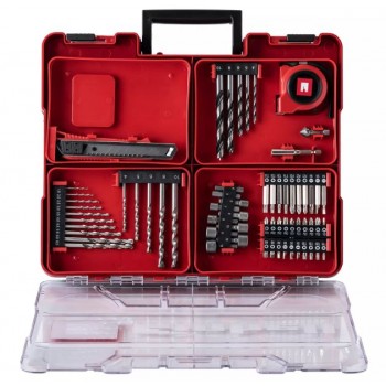 BERBEQUIM EINHELL PERCUSSÃO APARAFUSADOR KIT COM CARREGADOR E BATERIA E FERRAMENTAS