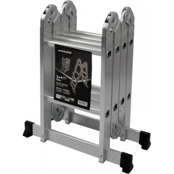 ESCADA MULTIUSOS ALUMINIO 8 DEGRAUS