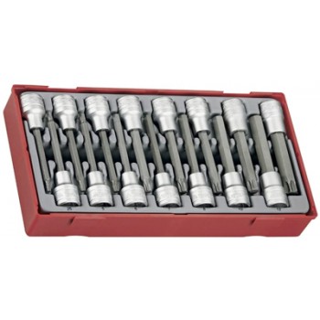 BITS TORX E HEXAGONAL COM CAIXA DE 1/2" PARA ROQUETE